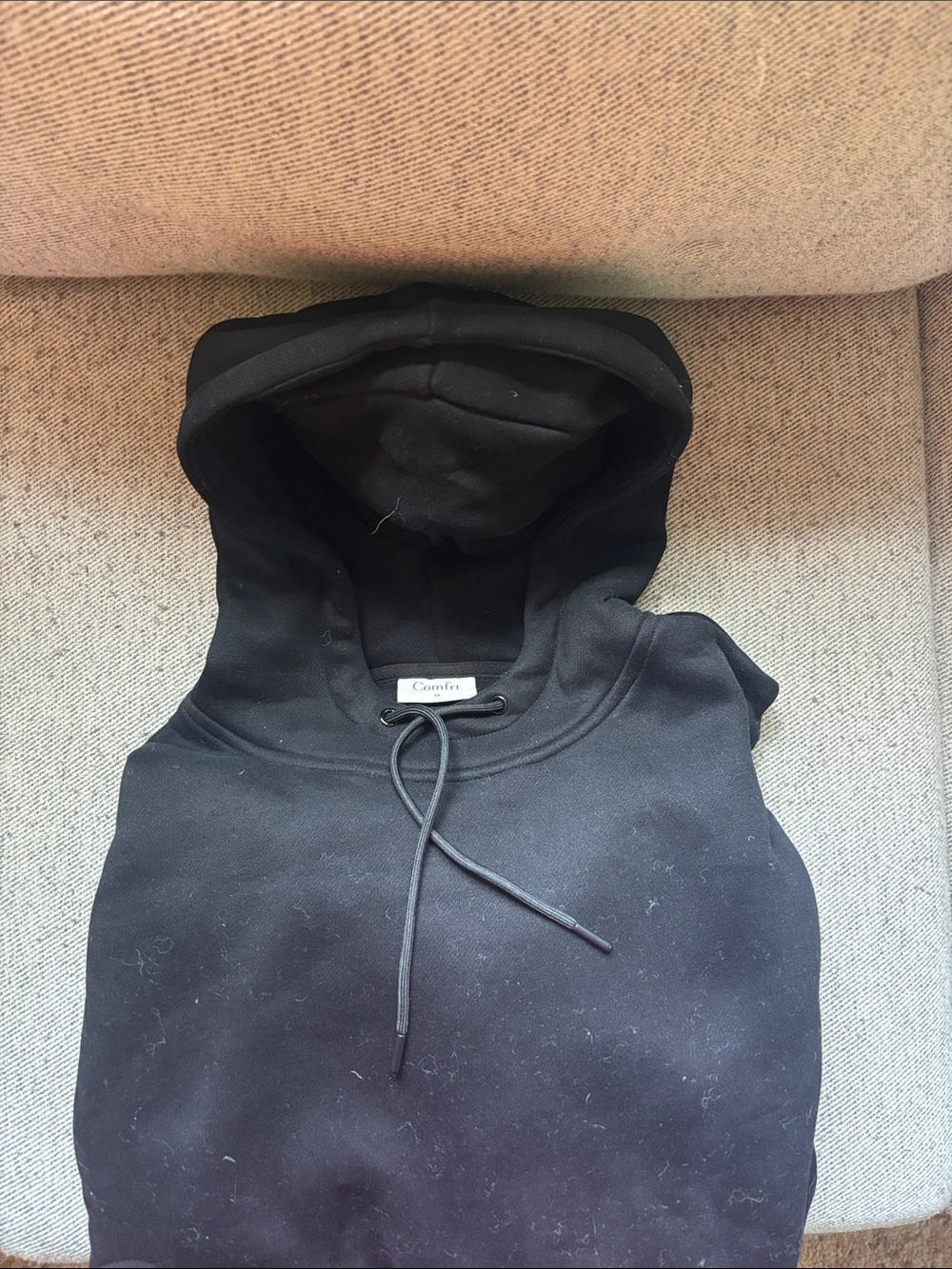 Comfrt Black Travel Hoodie Sweater